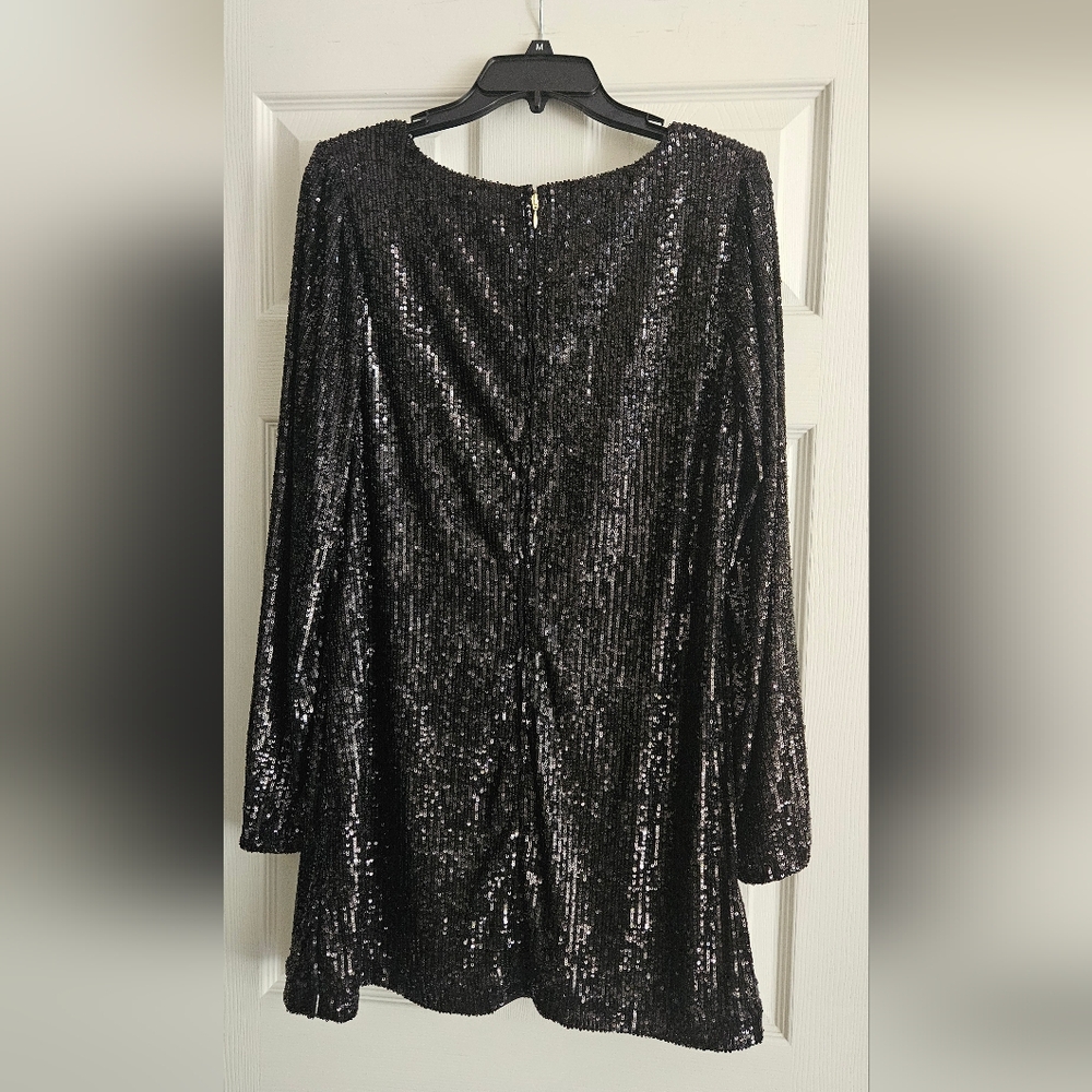 NWT Lilly Pulitzer Nicoline Long Sleeve Romper:Nior Treasure Box Sequin - Picture 3 of 11